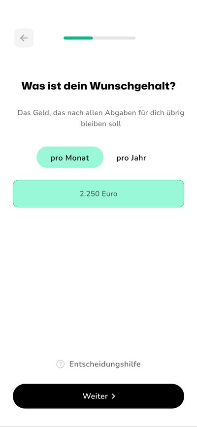 ClearUp App Klarheitsübersicht auf dem Smartphone
