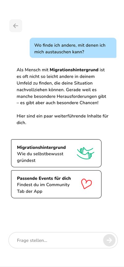 ClearUp App KI-Companion auf dem Smartphone