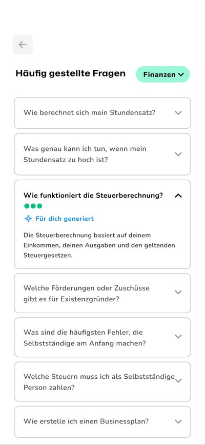ClearUp App KI-Companion auf dem Smartphone